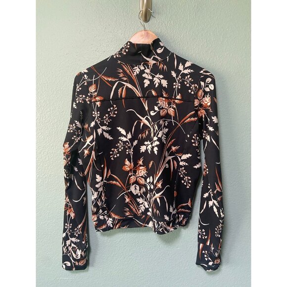 Columbia Women's Black Brown‎ Floral Pullover Sweater Top Size Small - Picture 2 of 9